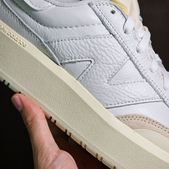 New Balance CT302 White Sea Salt Tan Men\'s 10 Shoes Leather Suede CT302OB 550 main image 9